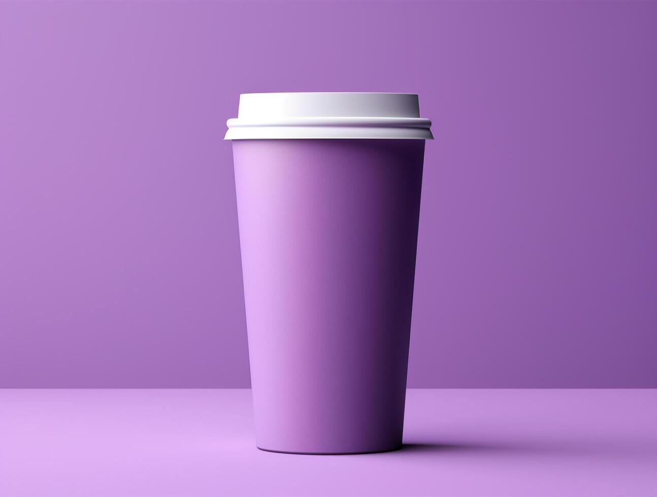 Blank Single Wall Paper Large Coffee Cup background for mockup photo