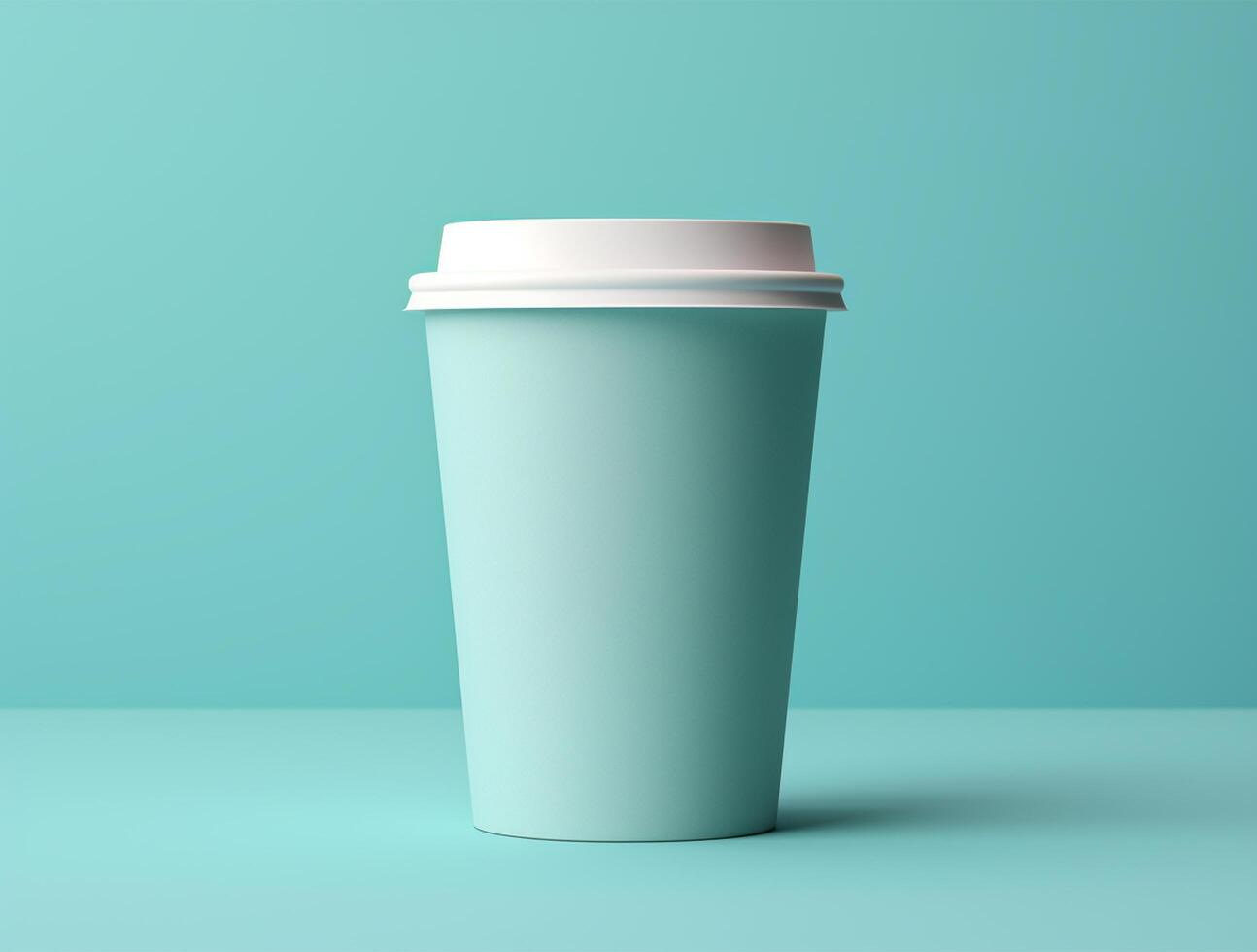 Blank Single Wall Paper Large Coffee Cup background for mockup photo