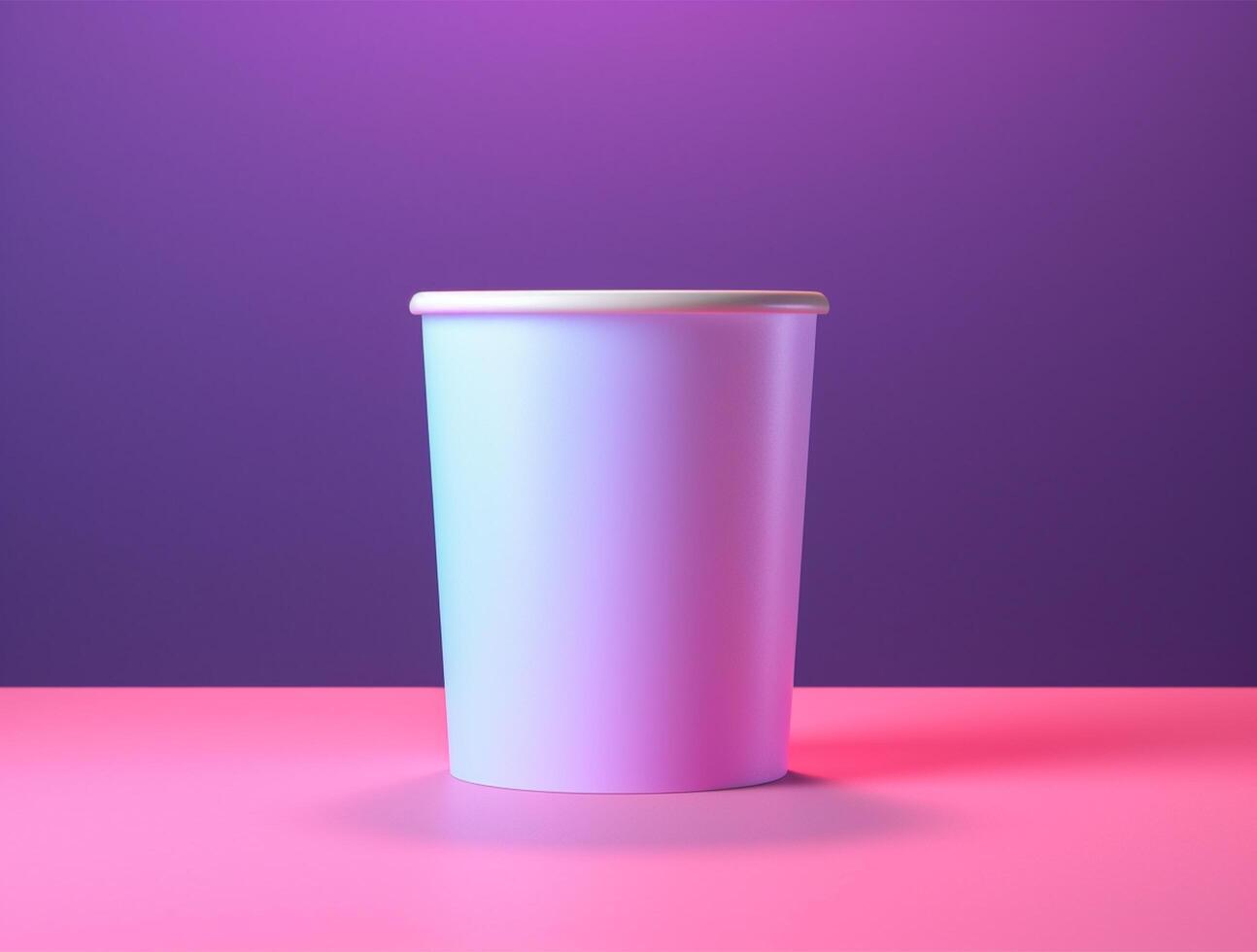 Blank Single Wall Paper Large Coffee Cup background for mockup photo