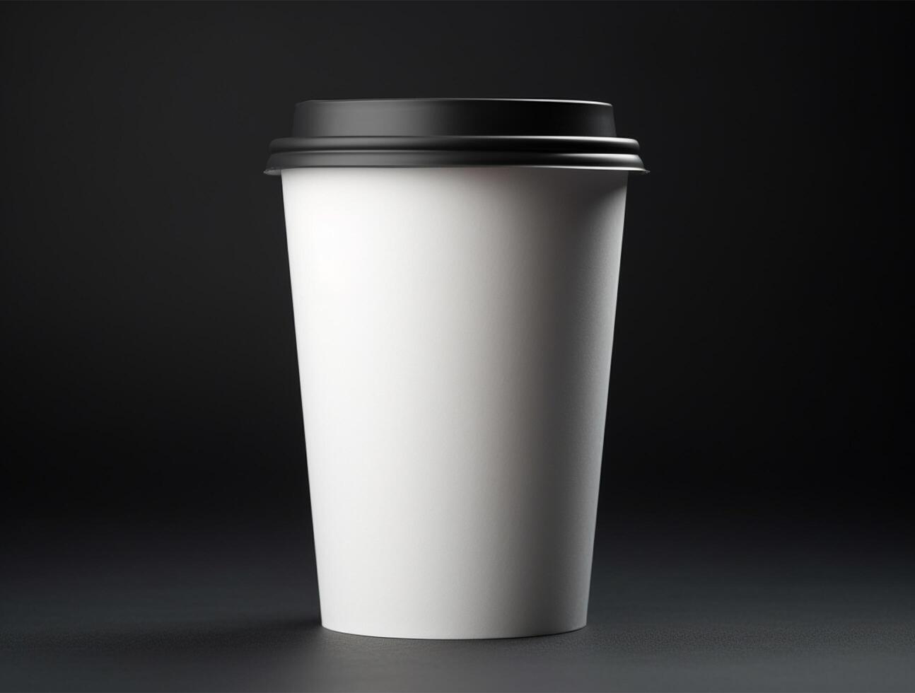 Blank Single Wall Paper Large Coffee Cup background for mockup photo
