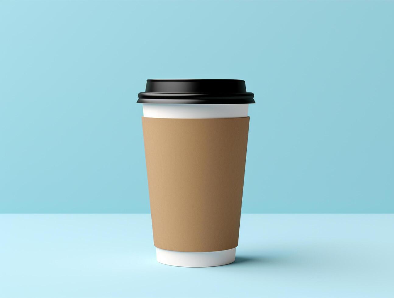 Blank Single Wall Paper Large Coffee Cup background for mockup photo