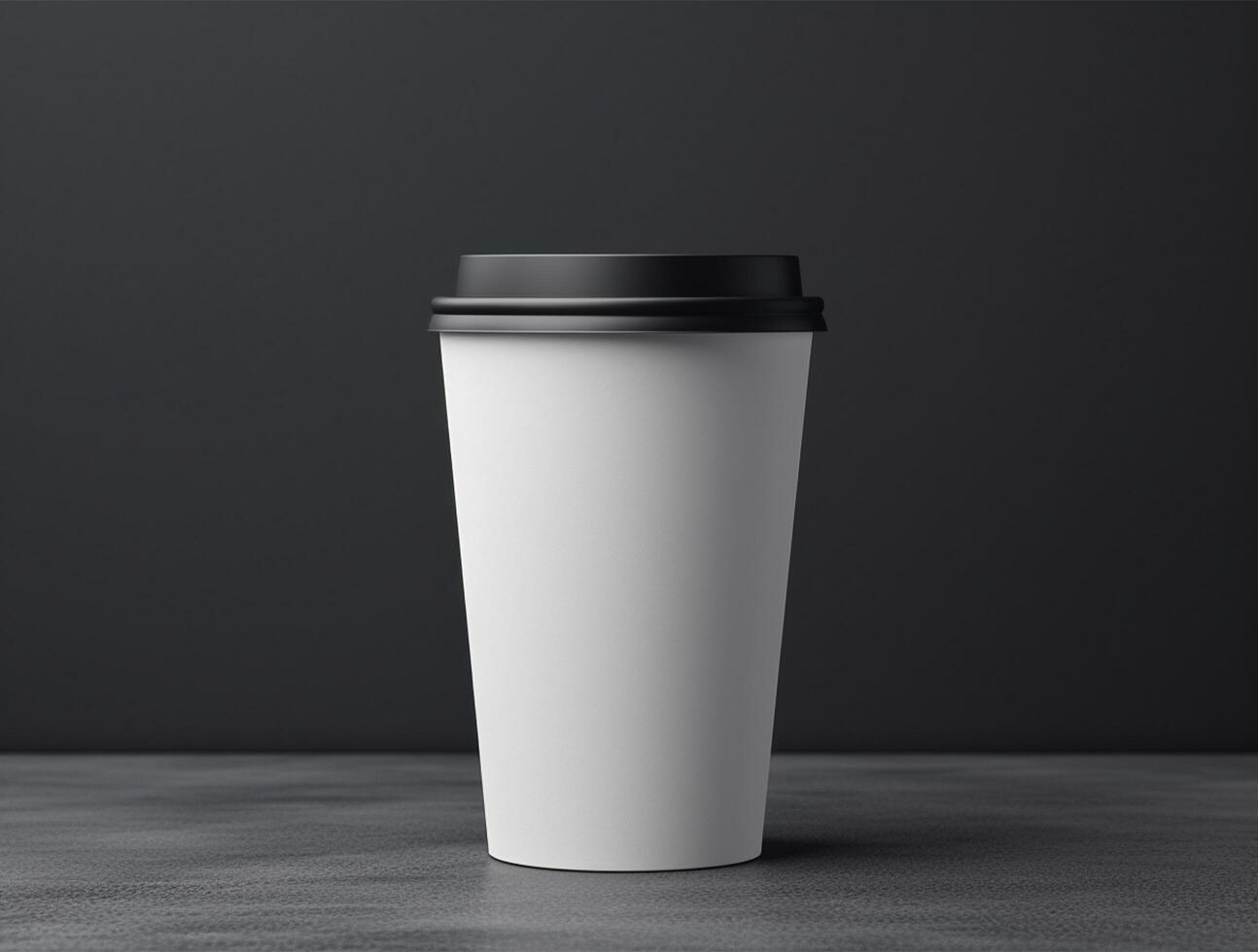 Blank Single Wall Paper Large Coffee Cup background for mockup photo