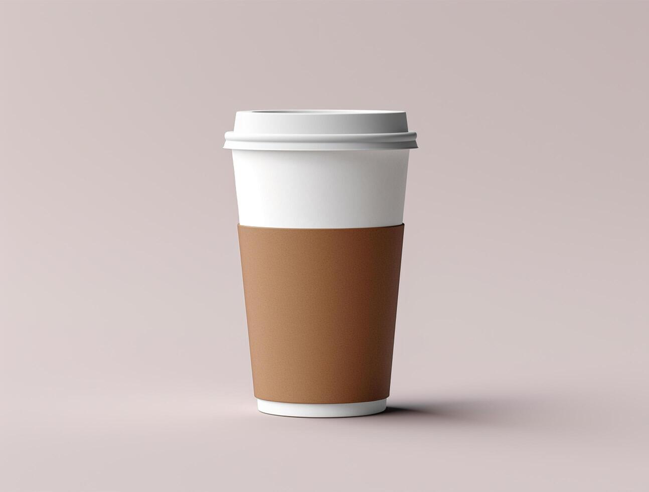 Blank Single Wall Paper Large Coffee Cup background for mockup photo