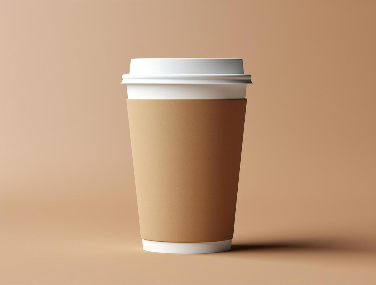 Blank Single Wall Paper Large Coffee Cup background for mockup photo