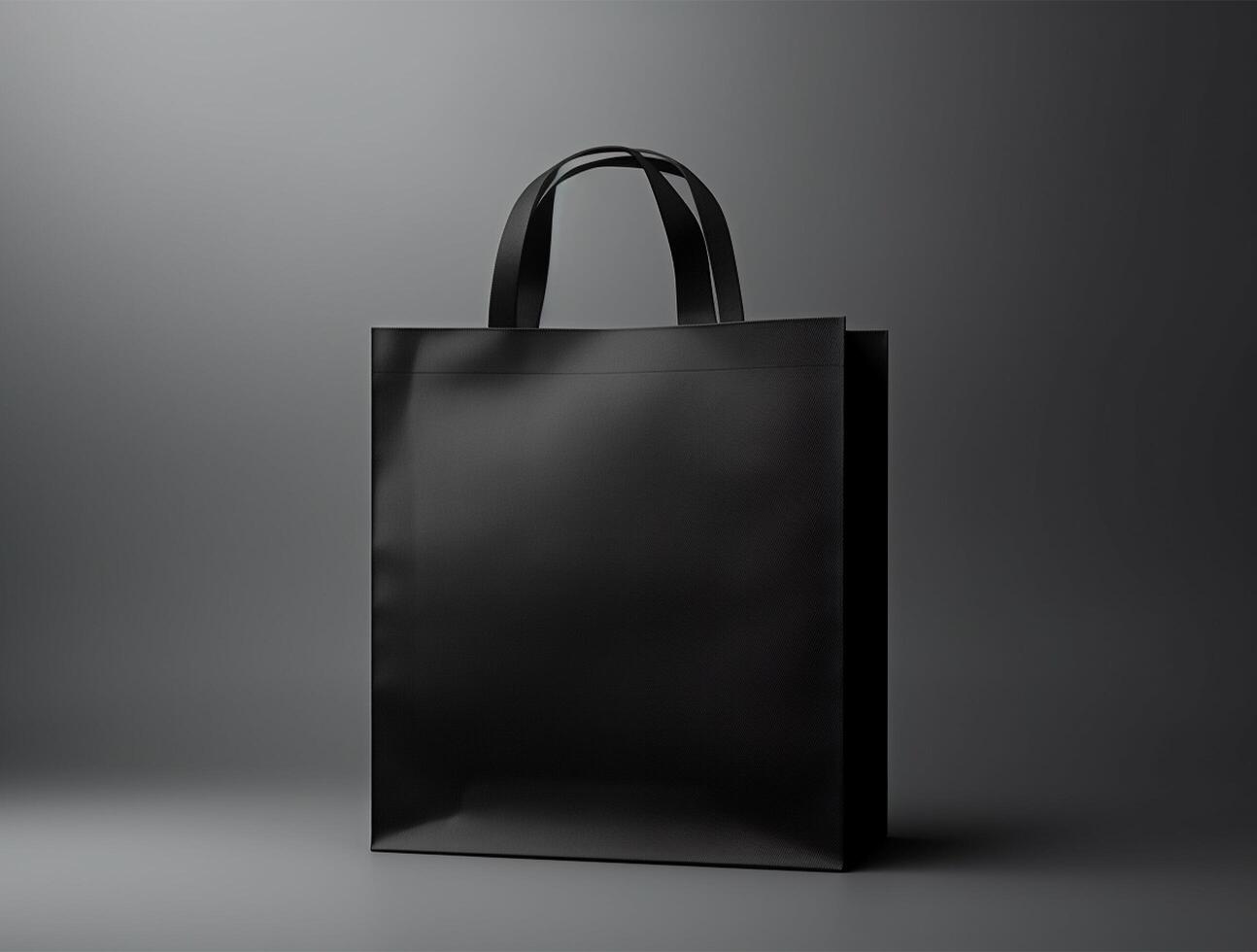 Blank 3d Sopping bag branding for mockup design photo