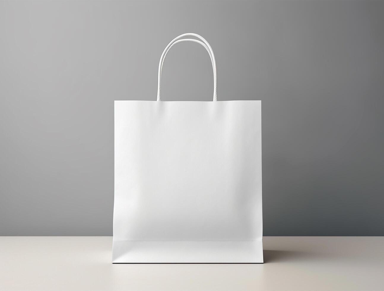 Blank 3d Sopping bag branding for mockup design photo