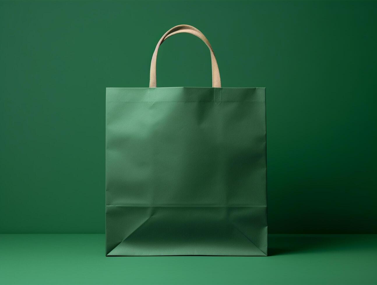 Blank 3d Sopping bag branding for mockup design photo