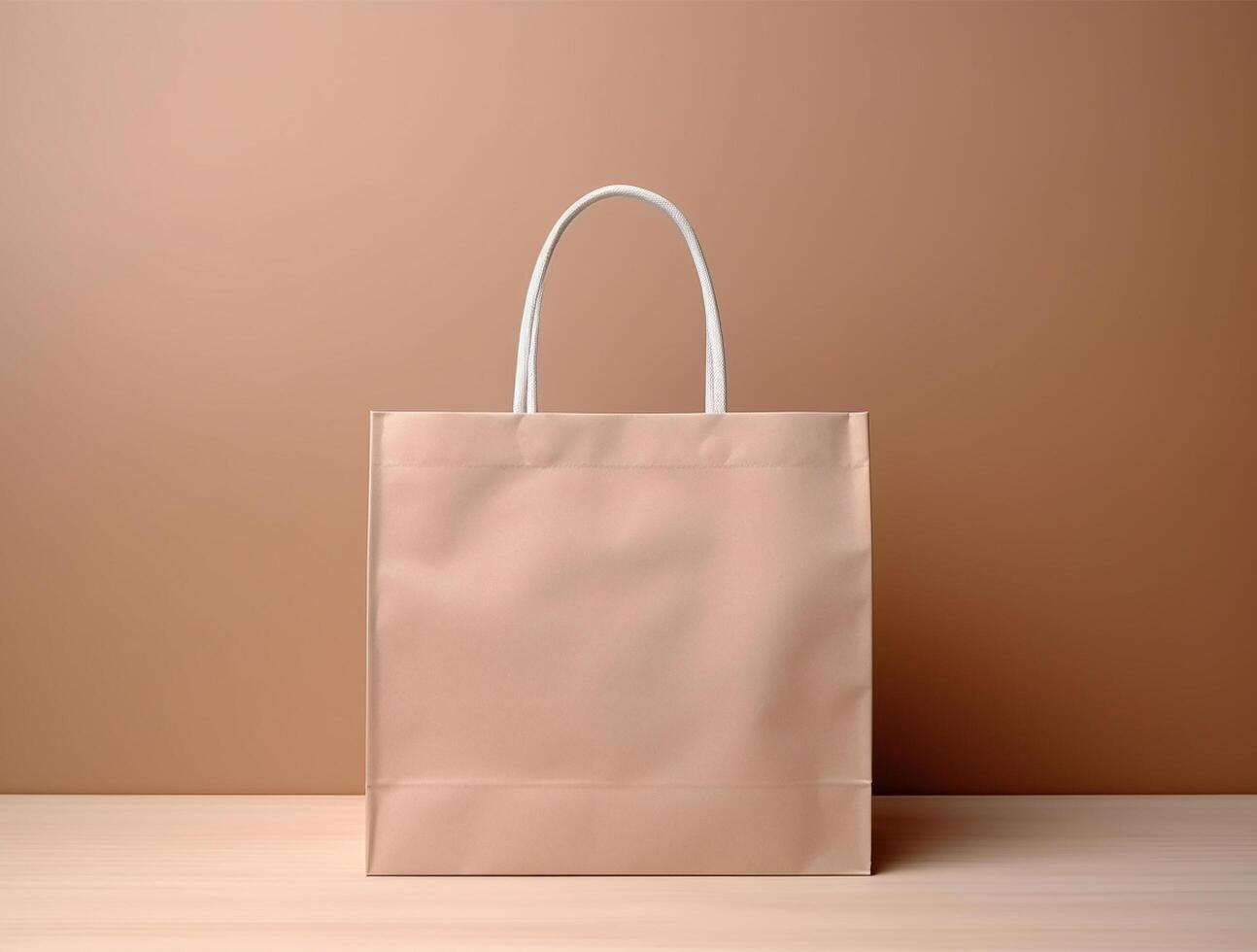 Blank 3d Sopping bag branding for mockup design photo