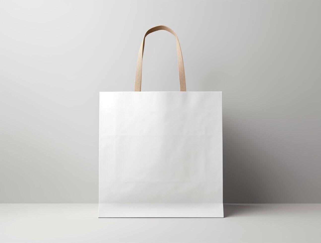 Blank 3d Sopping bag branding for mockup design photo