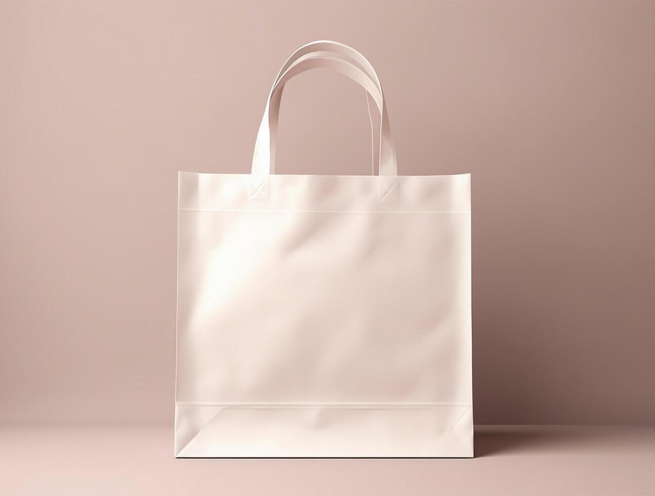 Blank 3d Sopping bag branding for mockup design photo