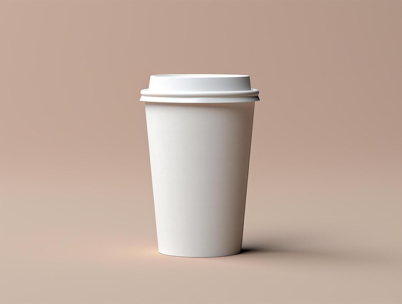 Blank Single Wall Paper Large Coffee Cup background for mockup photo
