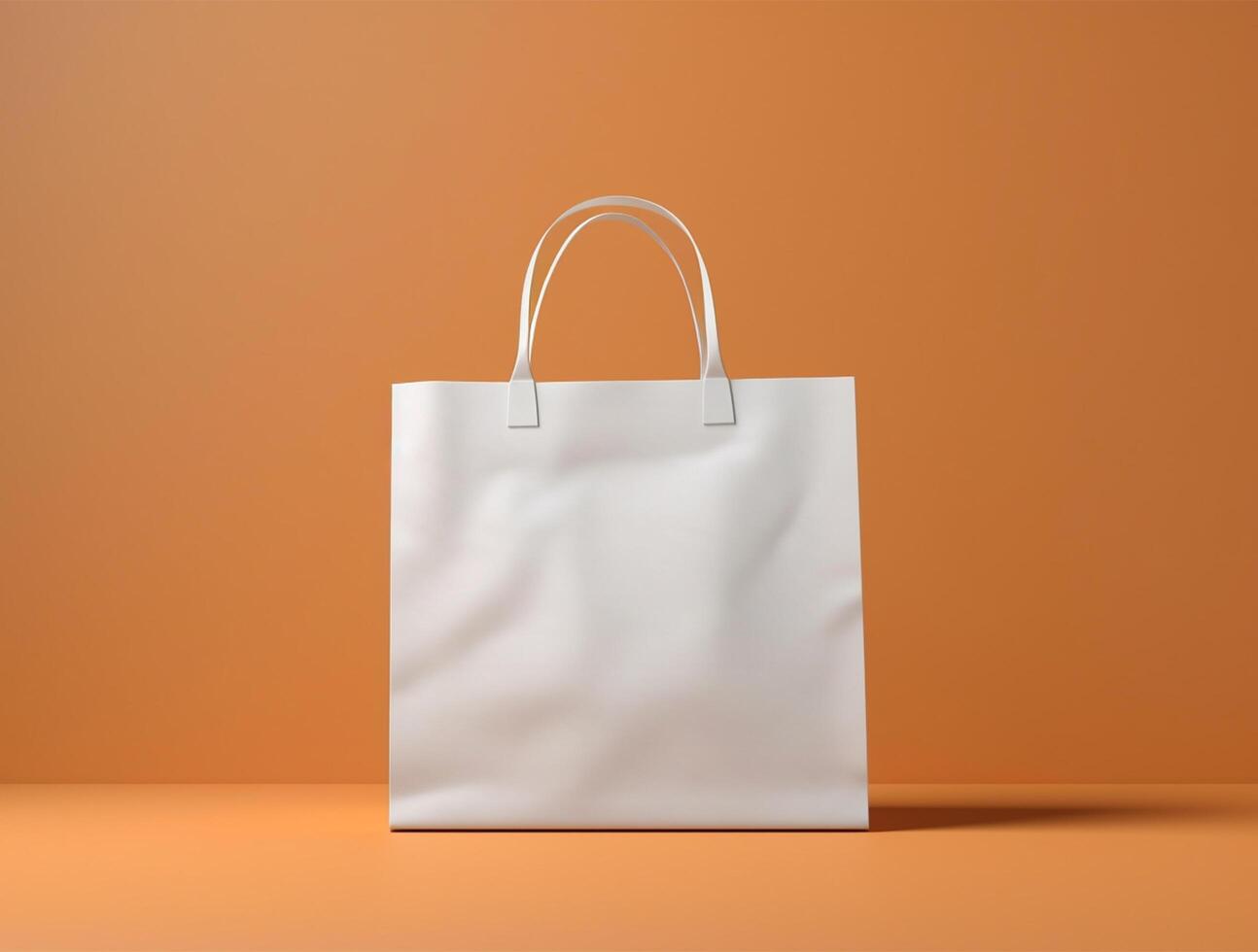 Blank 3d Sopping bag branding for mockup design photo