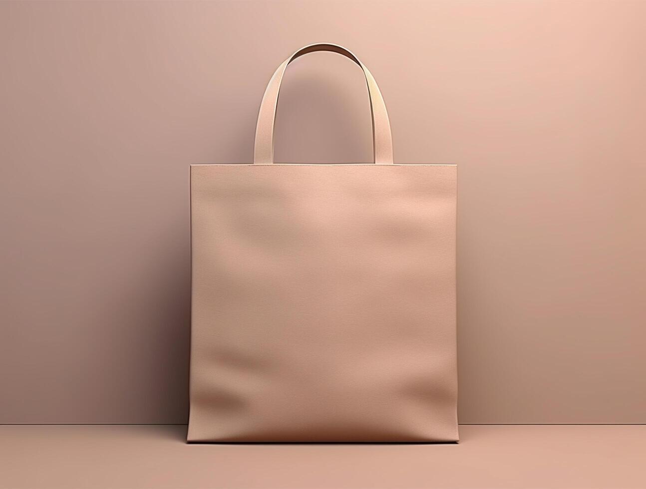 Blank 3d Sopping bag branding for mockup design photo