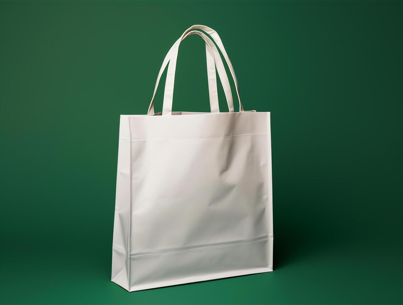 Blank 3d Sopping bag branding for mockup design photo