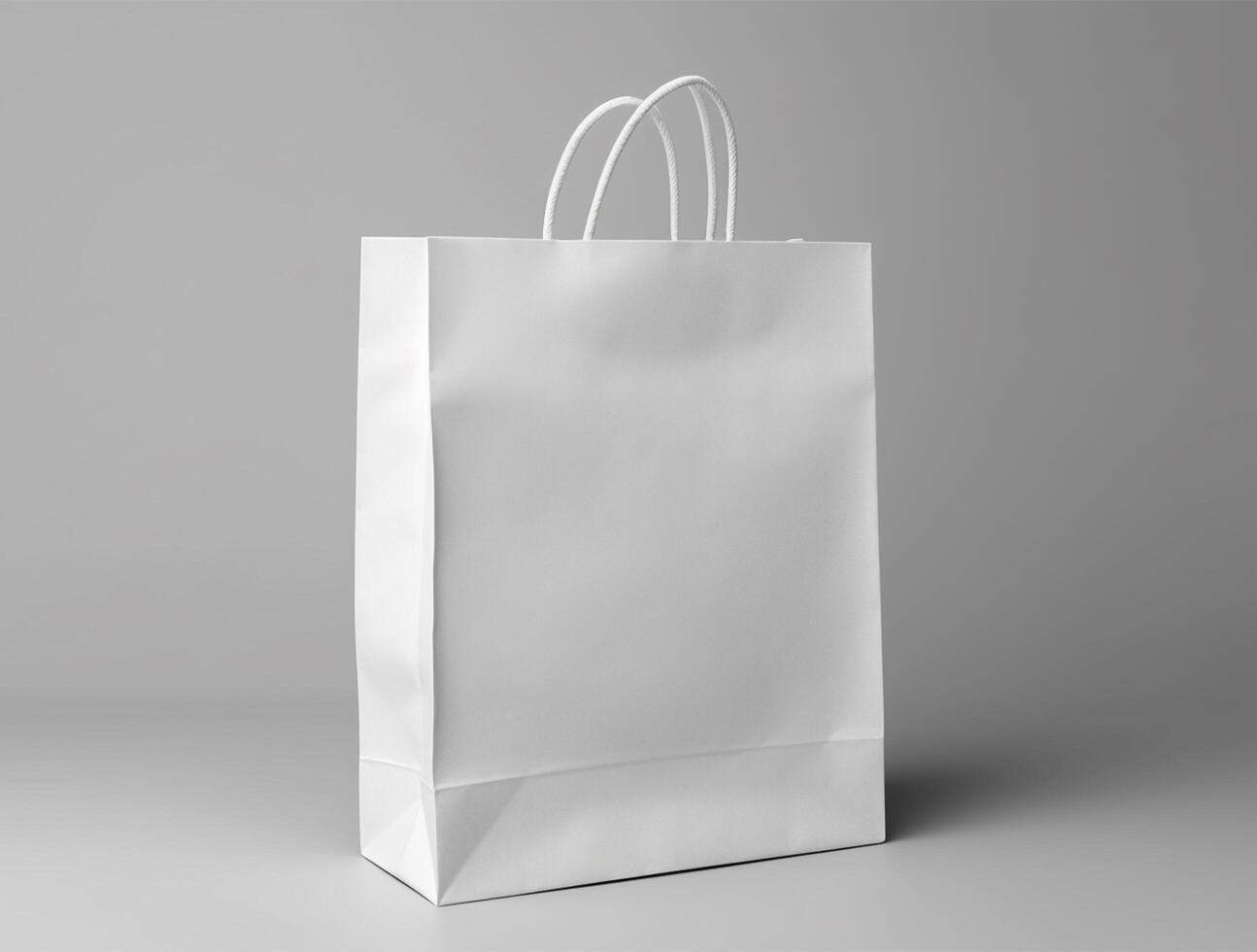 Blank 3d Sopping bag branding for mockup design photo