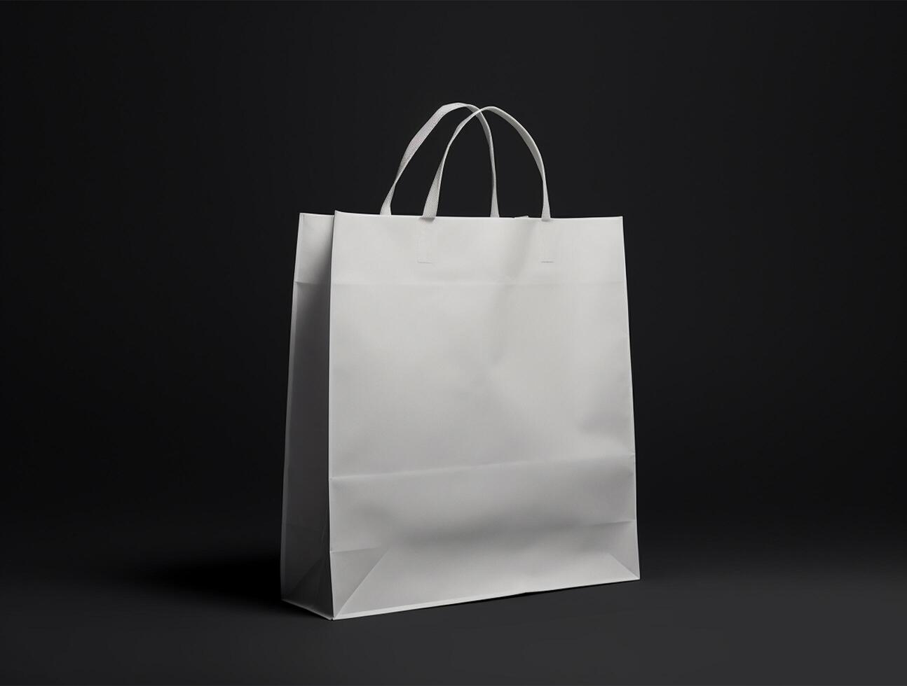 Blank 3d Sopping bag branding for mockup design photo