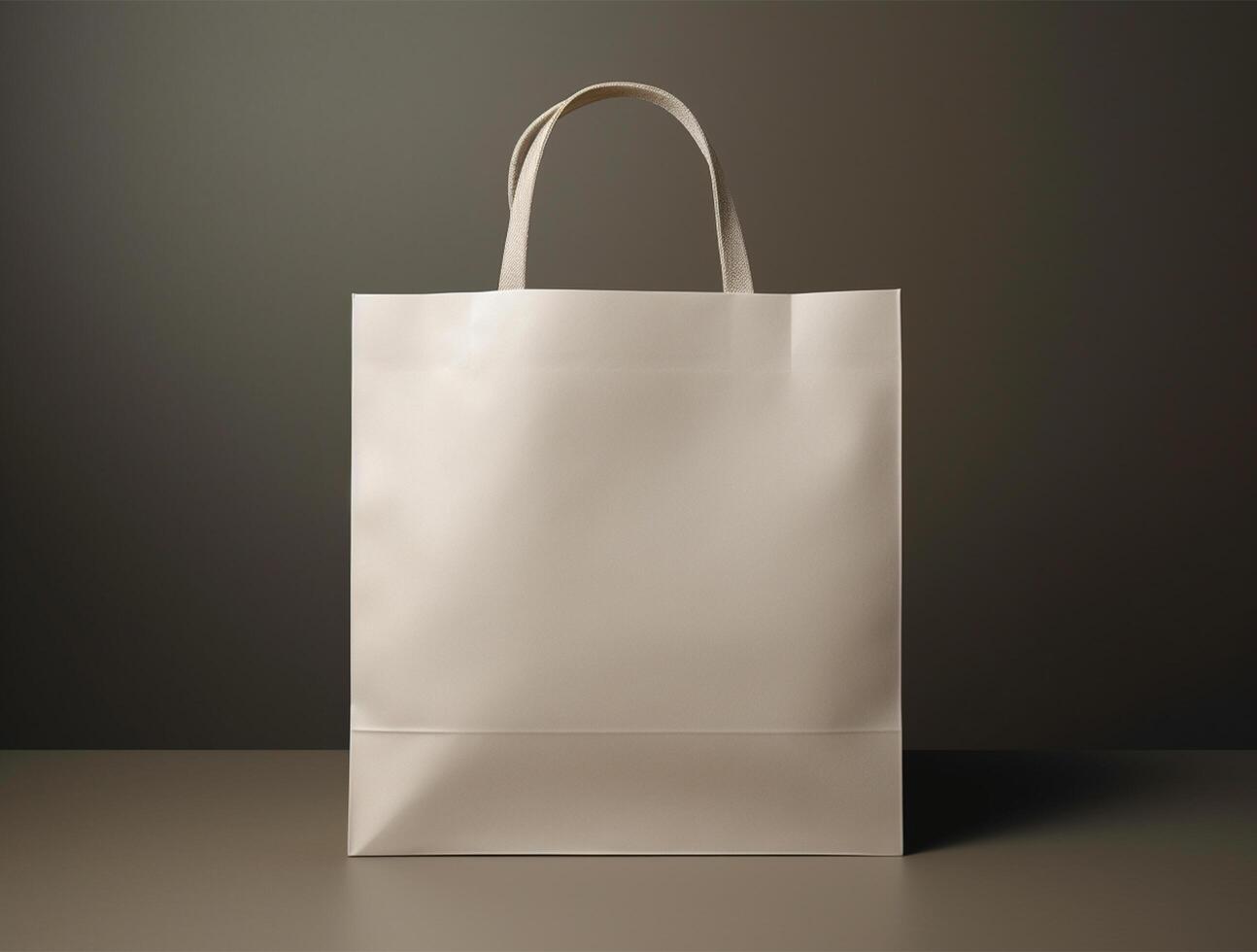 Blank 3d Sopping bag branding for mockup design photo