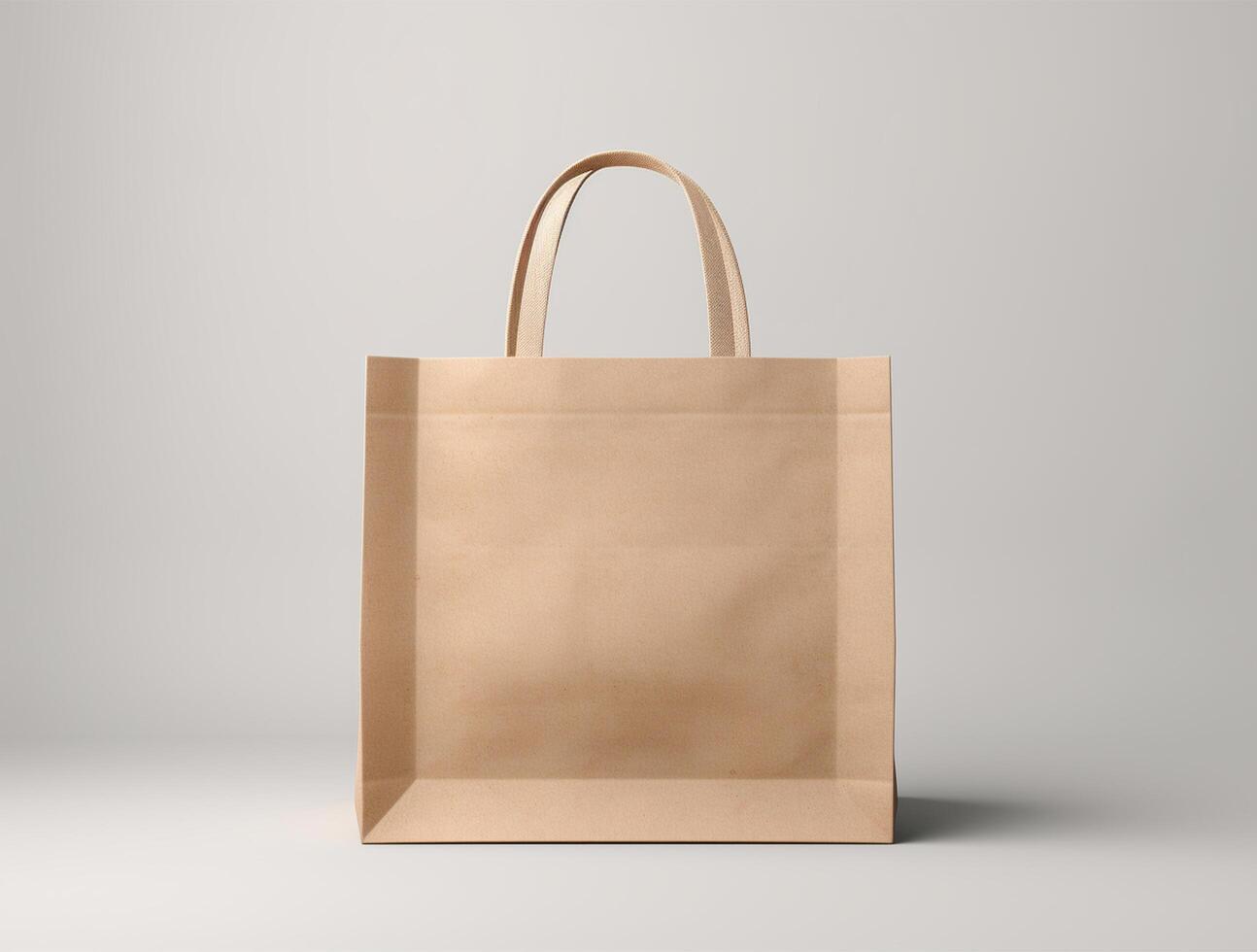 Blank 3d Sopping bag branding for mockup design photo