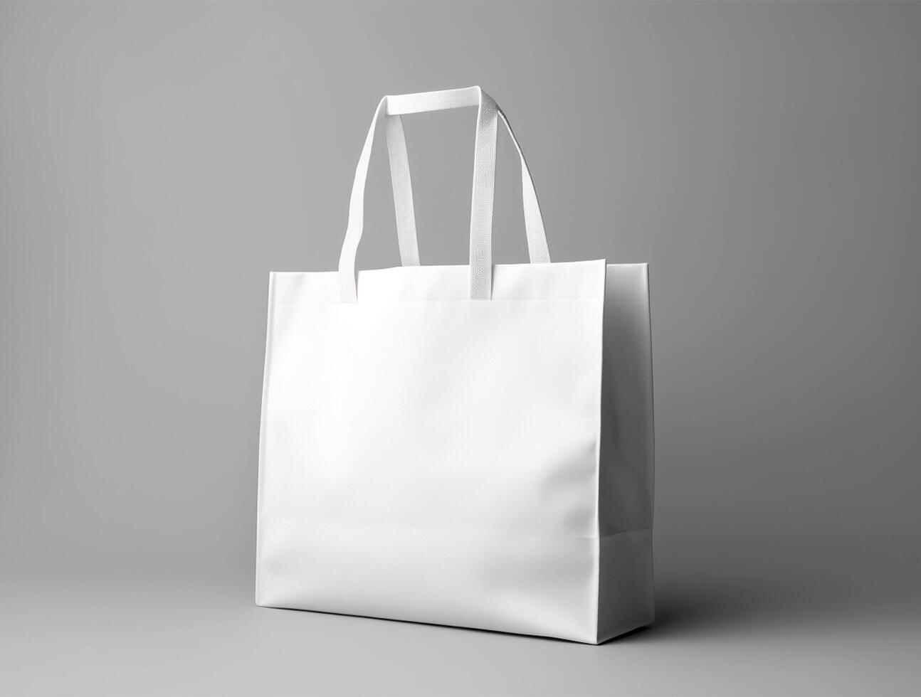 Blank 3d Sopping bag branding for mockup design photo