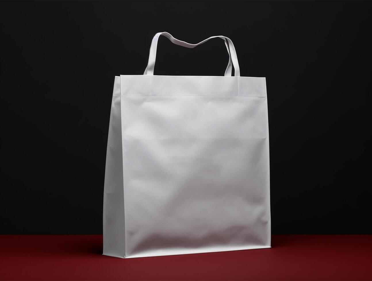 Blank 3d Sopping bag branding for mockup design photo