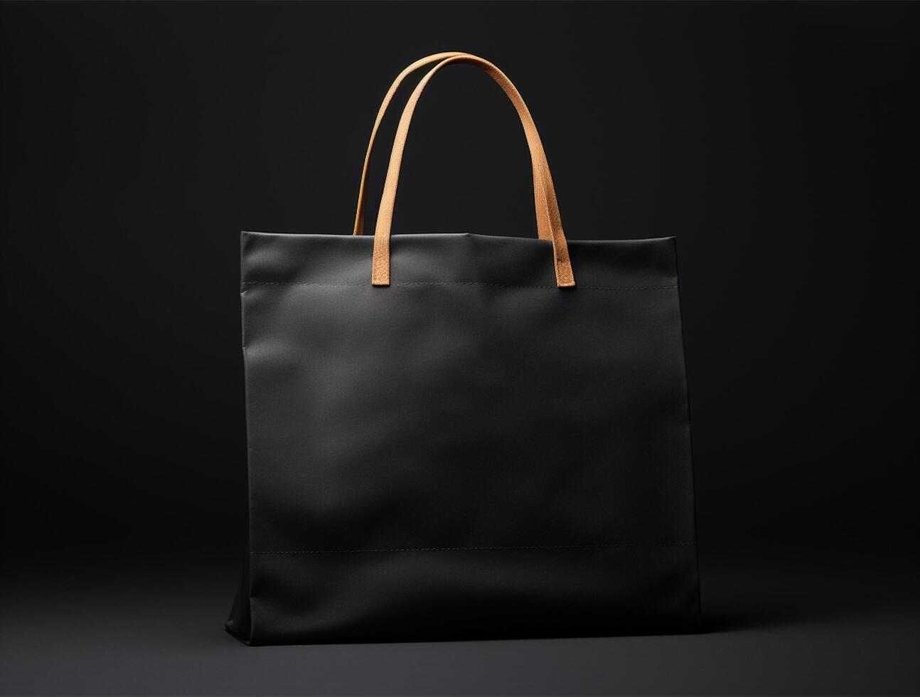 Blank 3d Sopping bag branding for mockup design photo