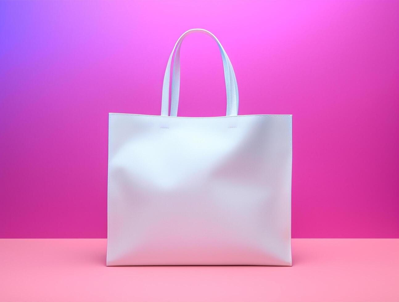 Blank 3d Sopping bag branding for mockup design photo