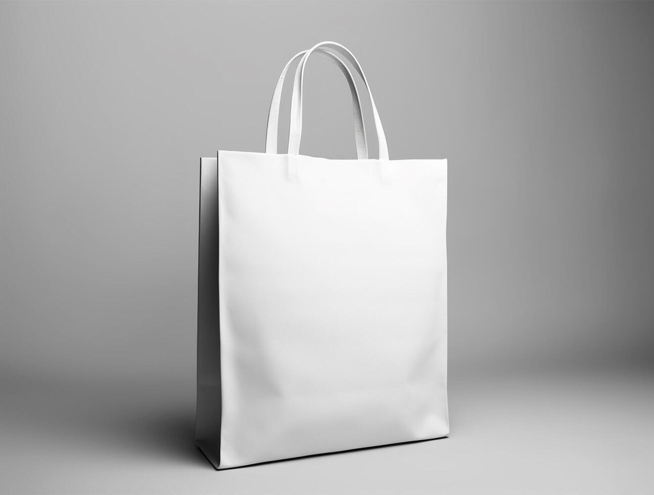 Blank 3d Sopping bag branding for mockup design photo