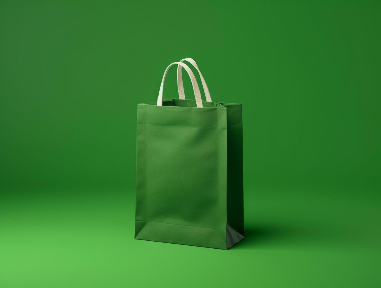Blank 3d Sopping bag branding for mockup design photo