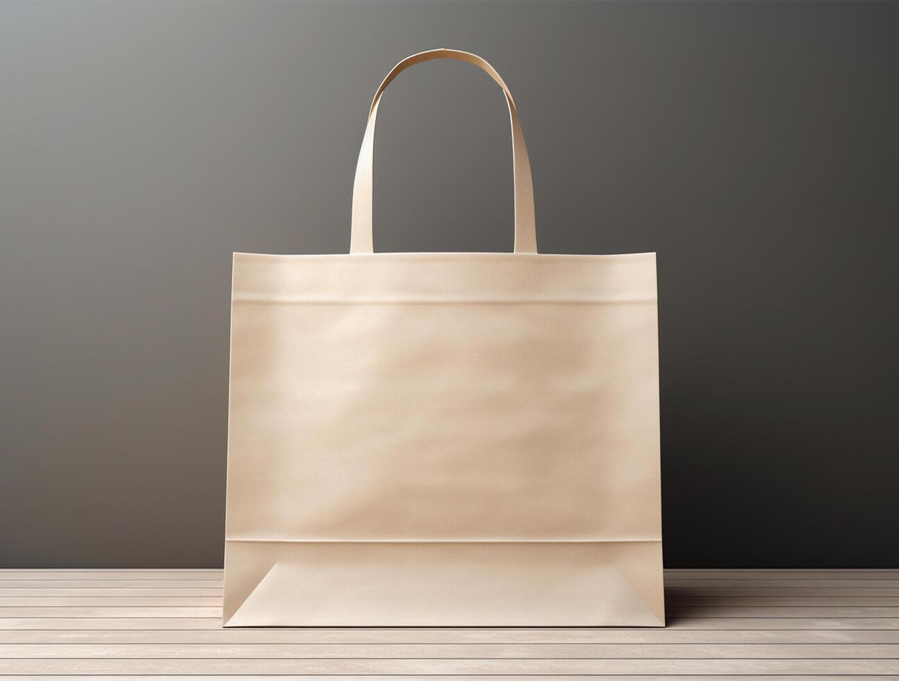 Blank 3d Sopping bag branding for mockup design photo