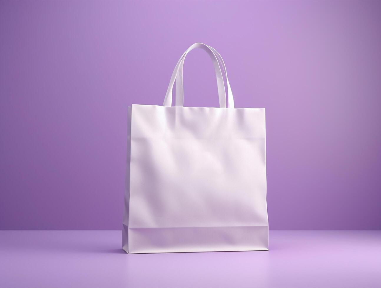 Blank 3d Sopping bag branding for mockup design photo