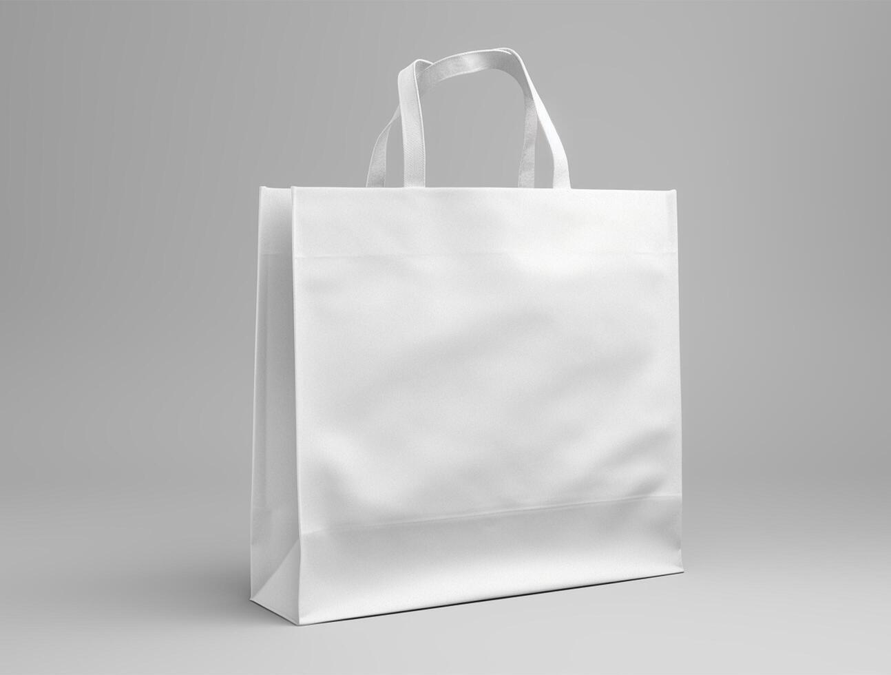 Blank 3d Sopping bag branding for mockup design photo