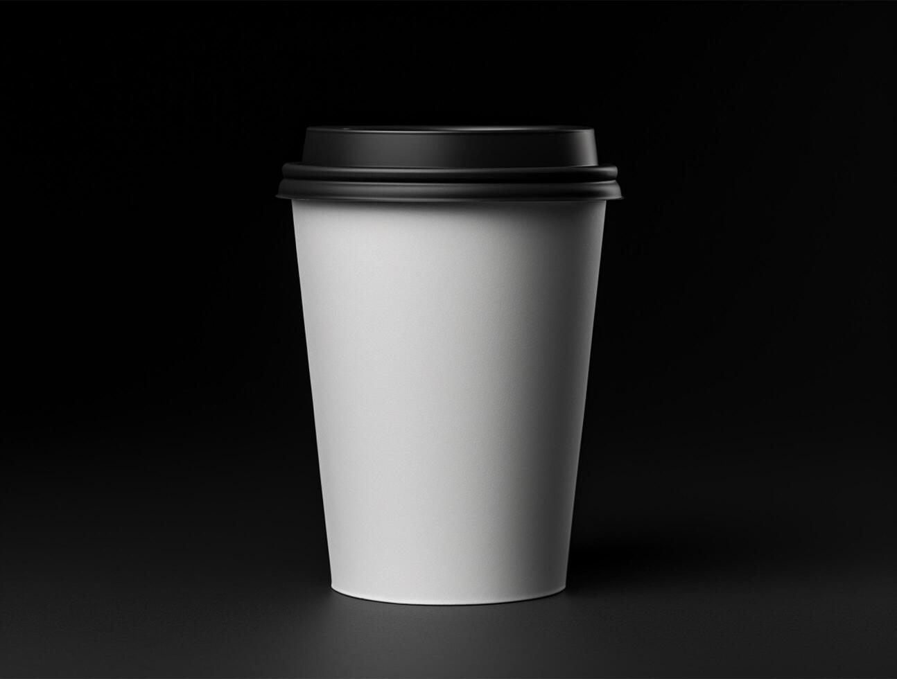 Blank Single Wall Paper Large Coffee Cup background for mockup photo