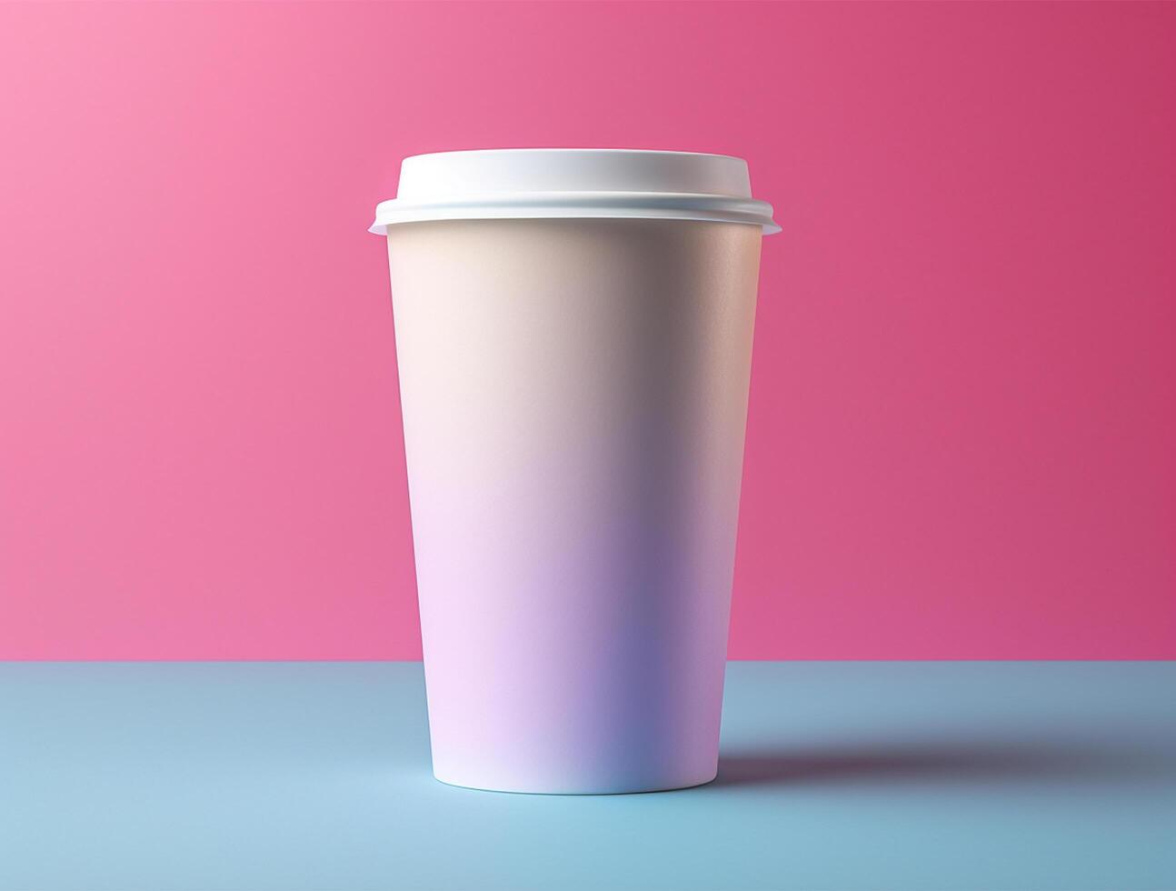 Blank Single Wall Paper Large Coffee Cup background for mockup photo