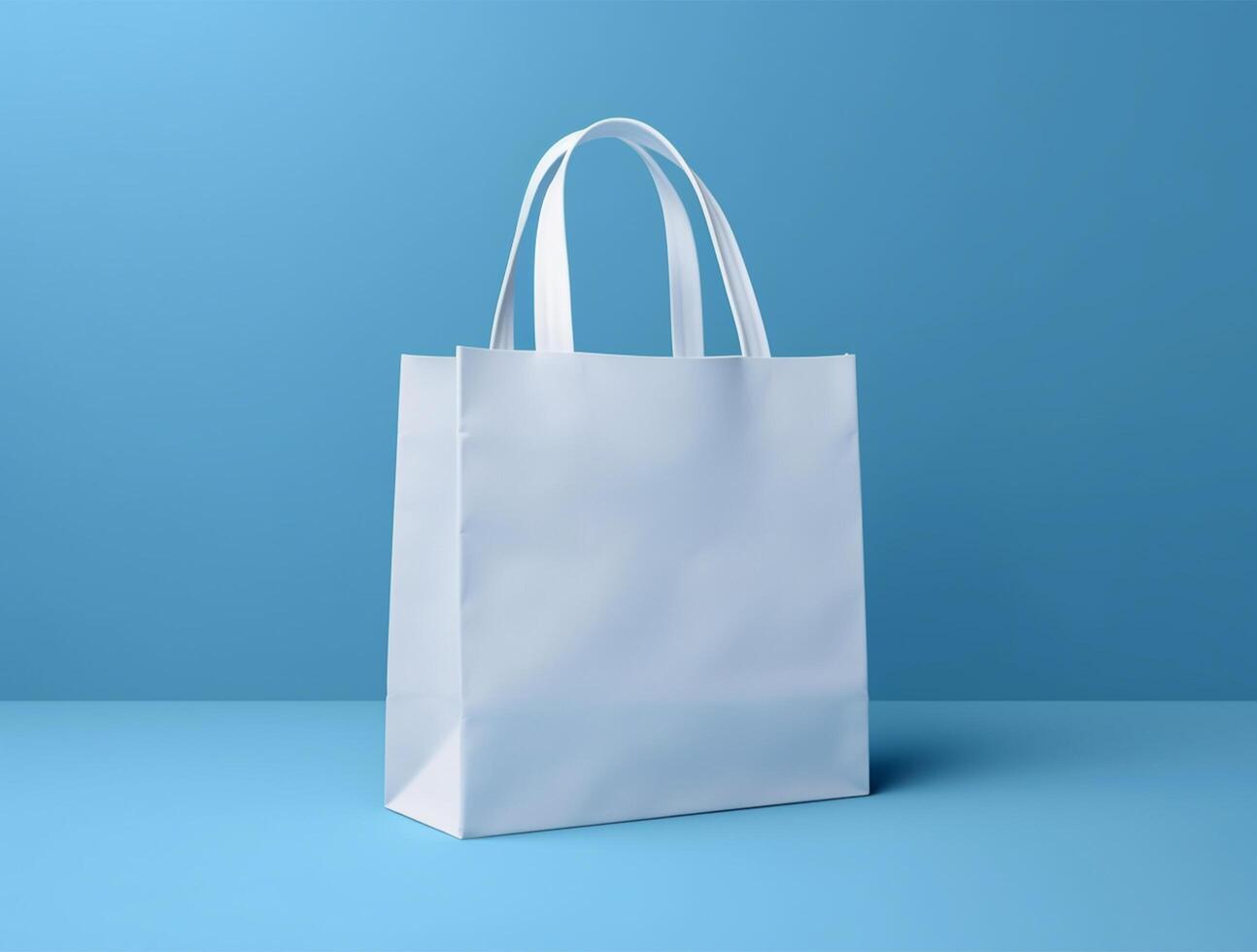 Blank 3d Sopping bag branding for mockup design photo