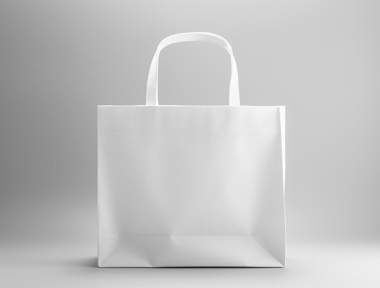 Blank 3d Sopping bag branding for mockup design photo