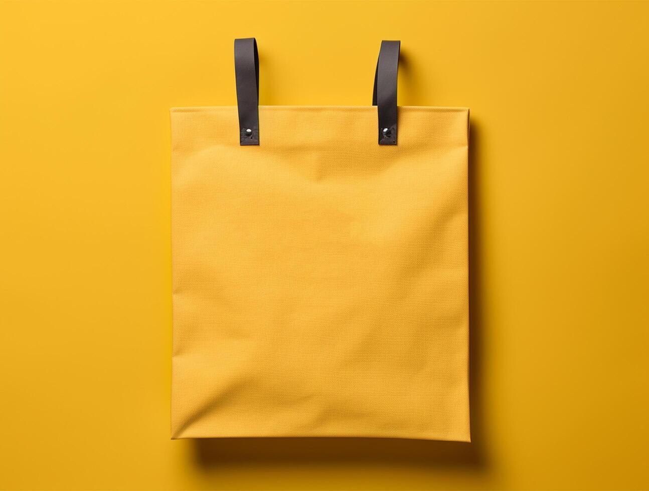 Blank 3d Sopping bag branding for mockup design photo
