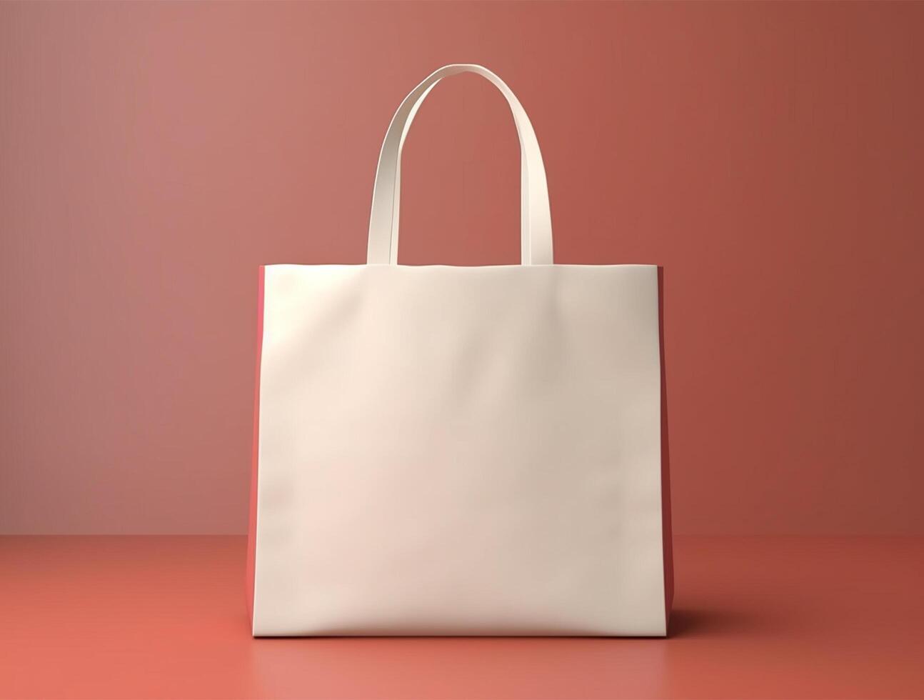 Blank 3d Sopping bag branding for mockup design photo