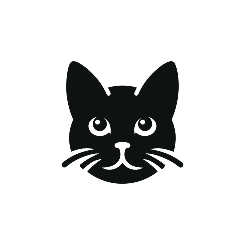 Adorable cat logo with a cute and playful design. Perfect for pet stores, animal shelters, or cat-themed products. The logo symbolizes warmth, companionship, and a love for felines. vector