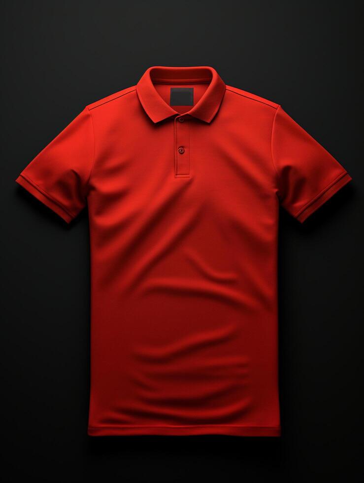 Hanging Polo tshirt with luxury background for mockup photo