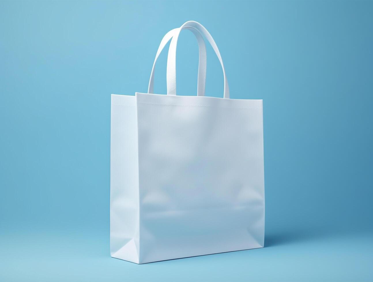Blank 3d Sopping bag branding for mockup design photo
