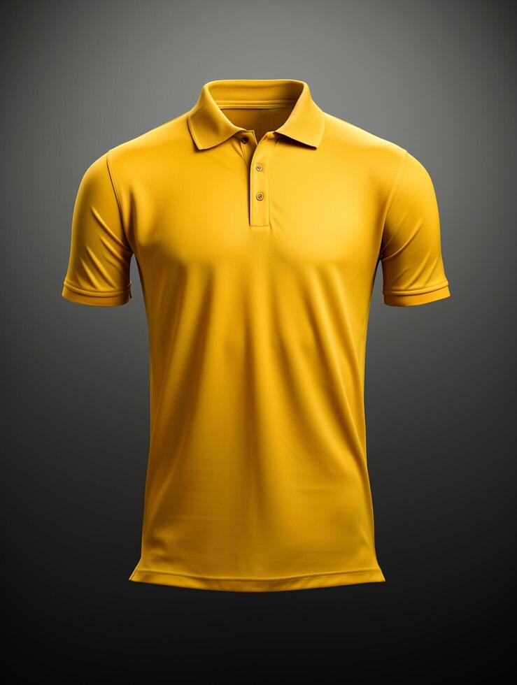 Hanging Polo tshirt with luxury background for mockup photo