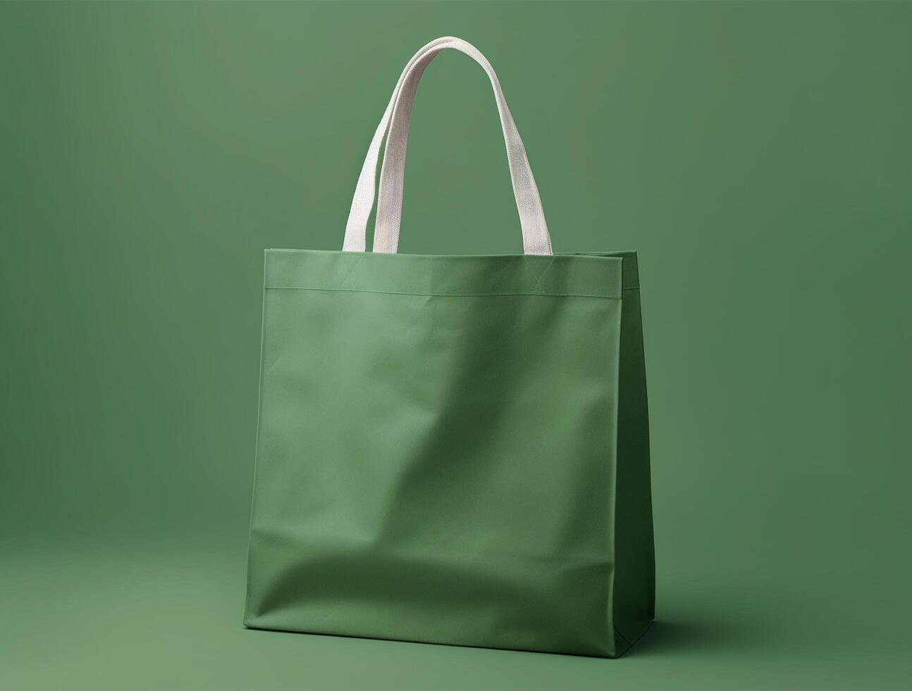 Blank 3d Sopping bag branding for mockup design photo