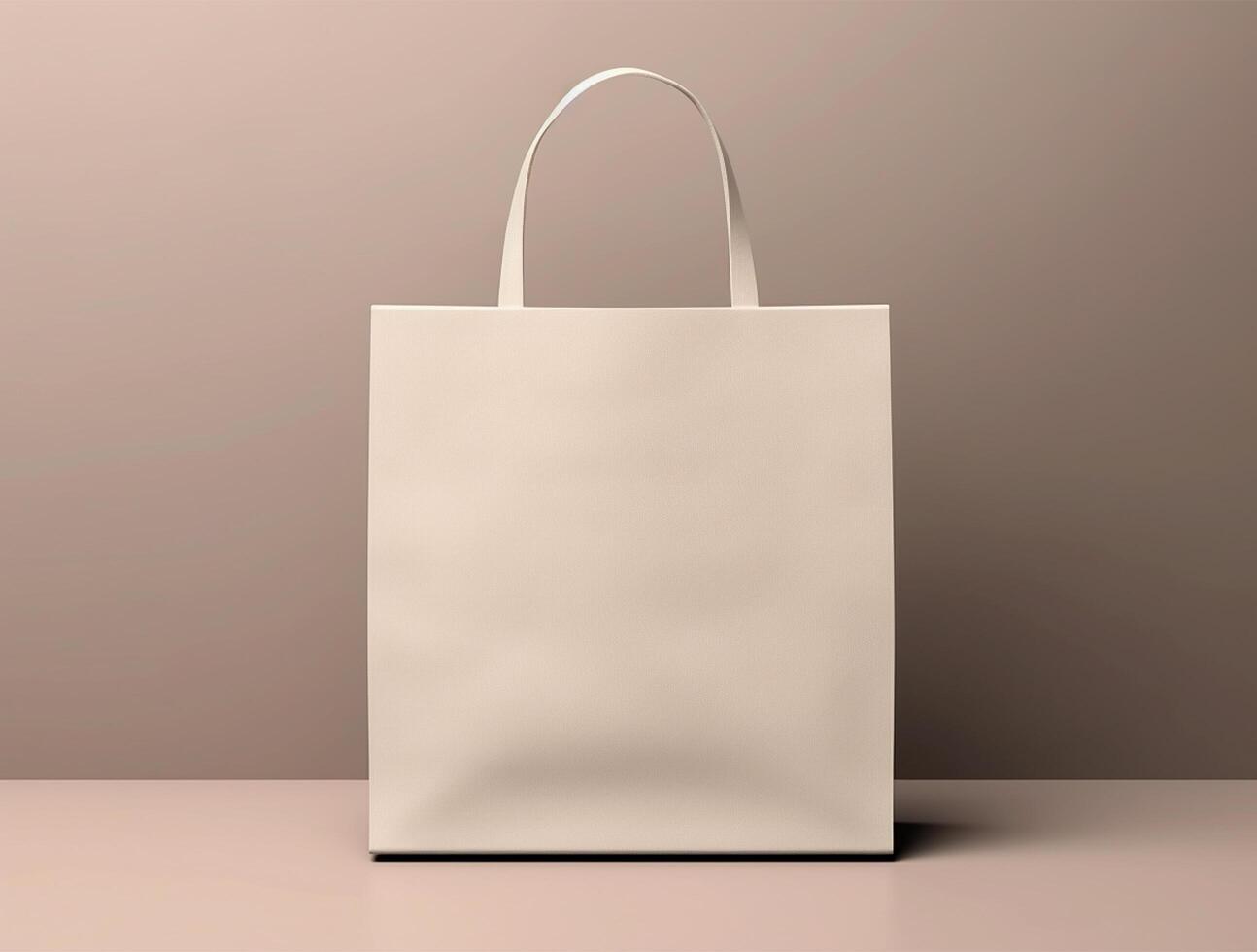 Blank 3d Sopping bag branding for mockup design photo