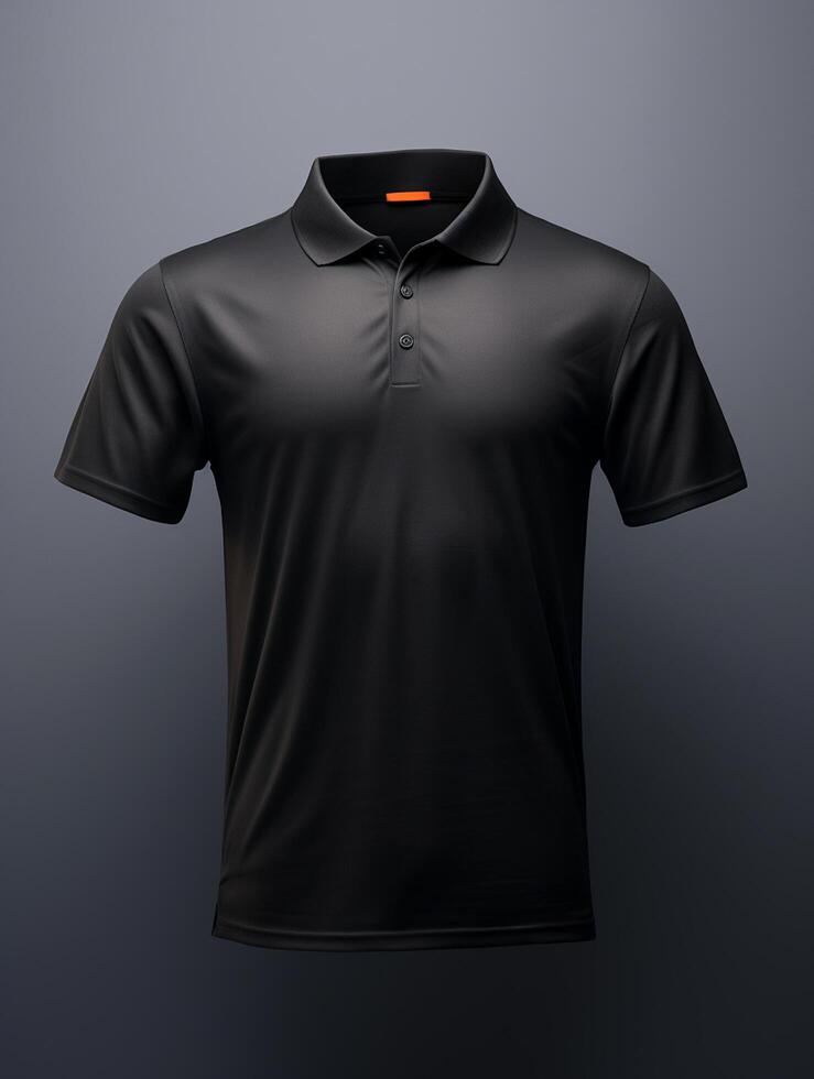 Hanging Polo tshirt with luxury background for mockup photo
