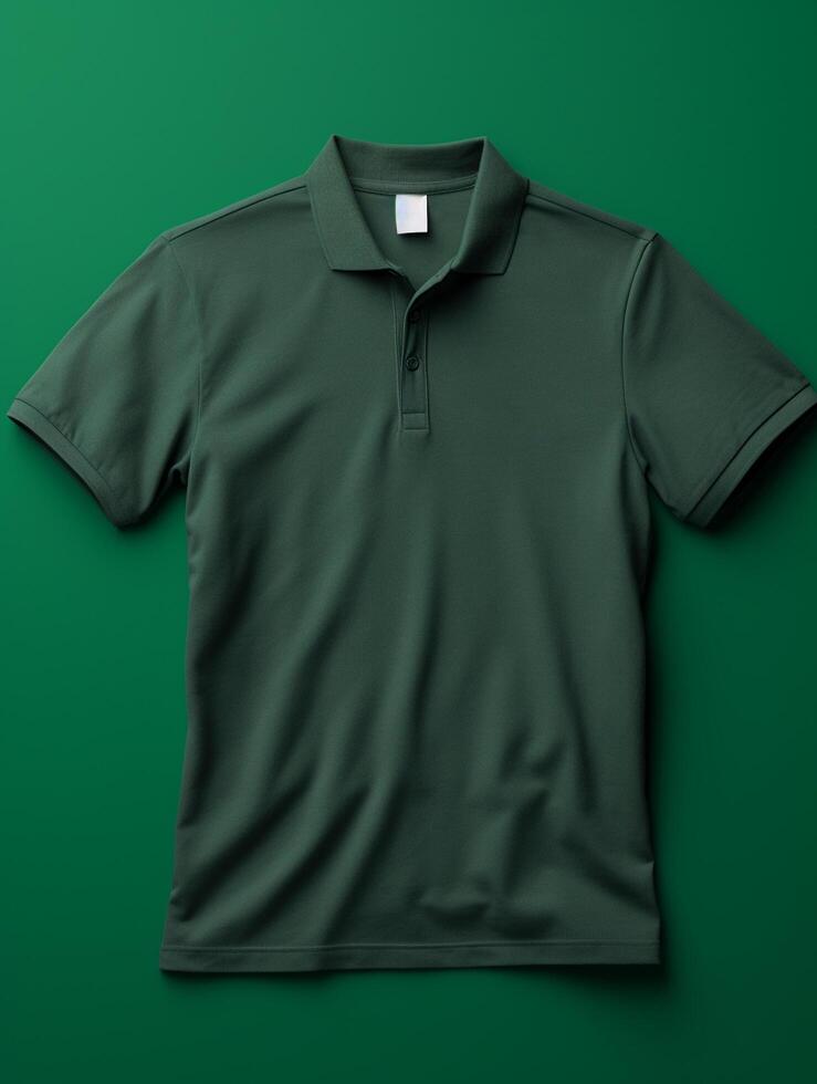 Hanging Polo tshirt with luxury background for mockup photo