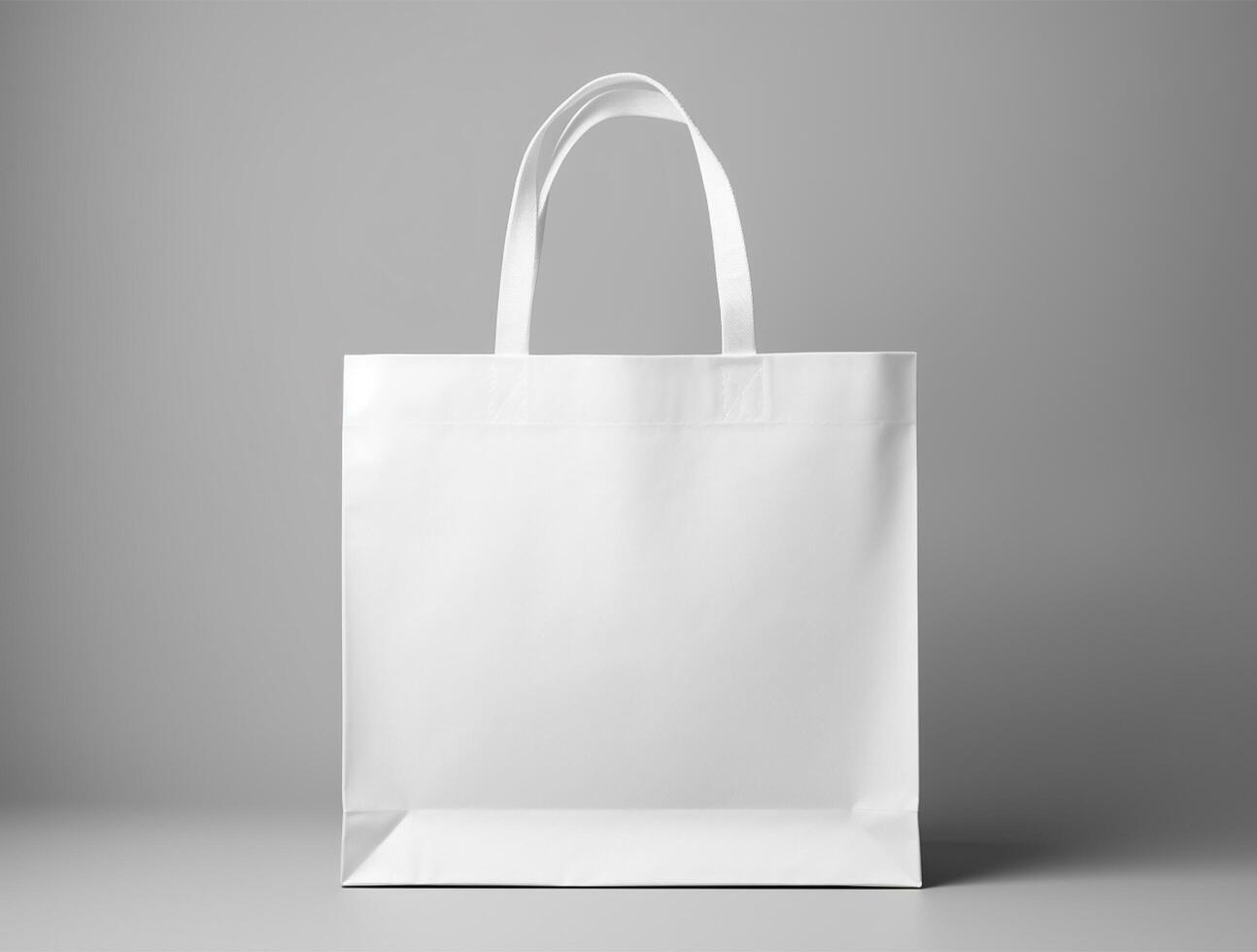 Blank 3d Sopping bag branding for mockup design photo