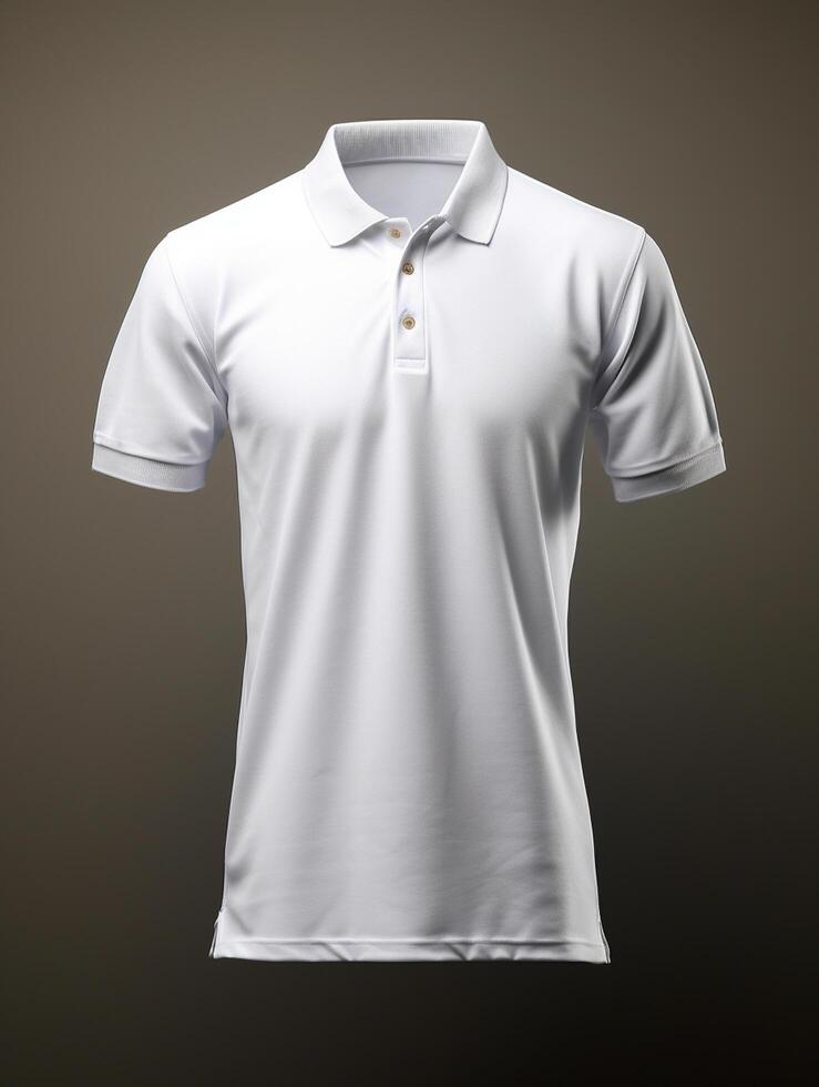 Hanging Polo tshirt with luxury background for mockup photo