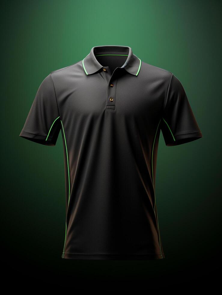 Hanging Polo tshirt with luxury background for mockup photo
