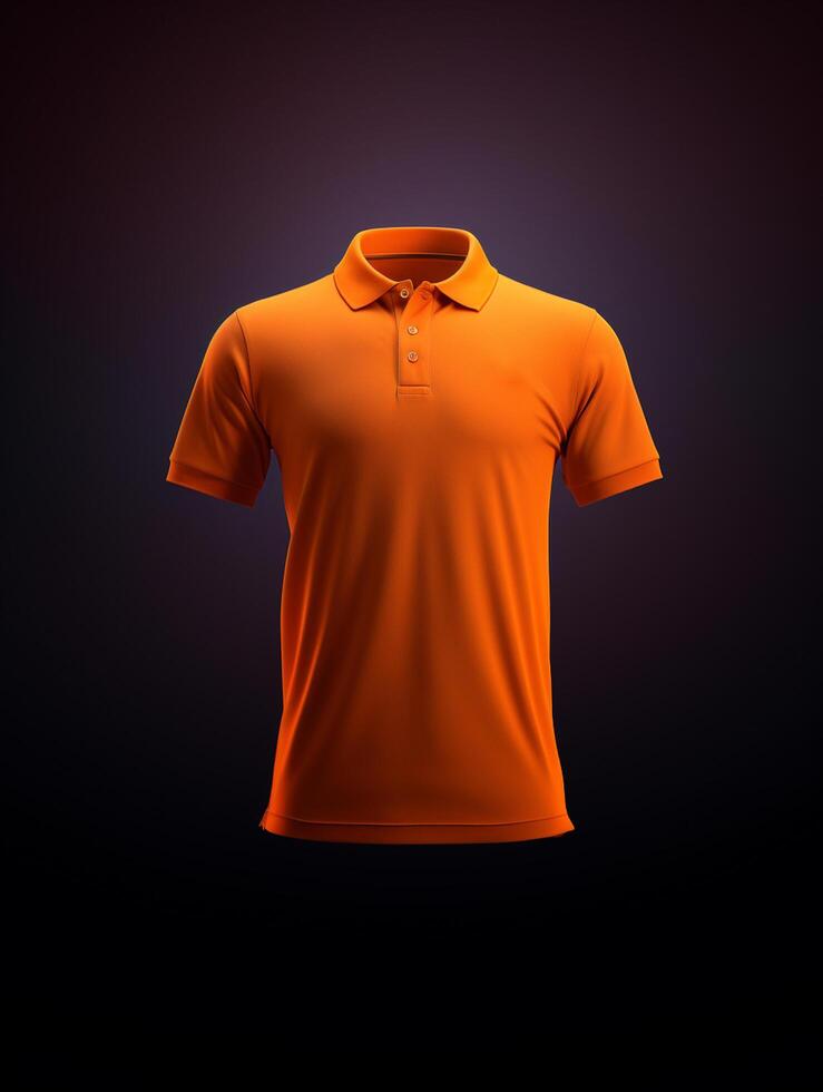 Hanging Polo tshirt with luxury background for mockup photo