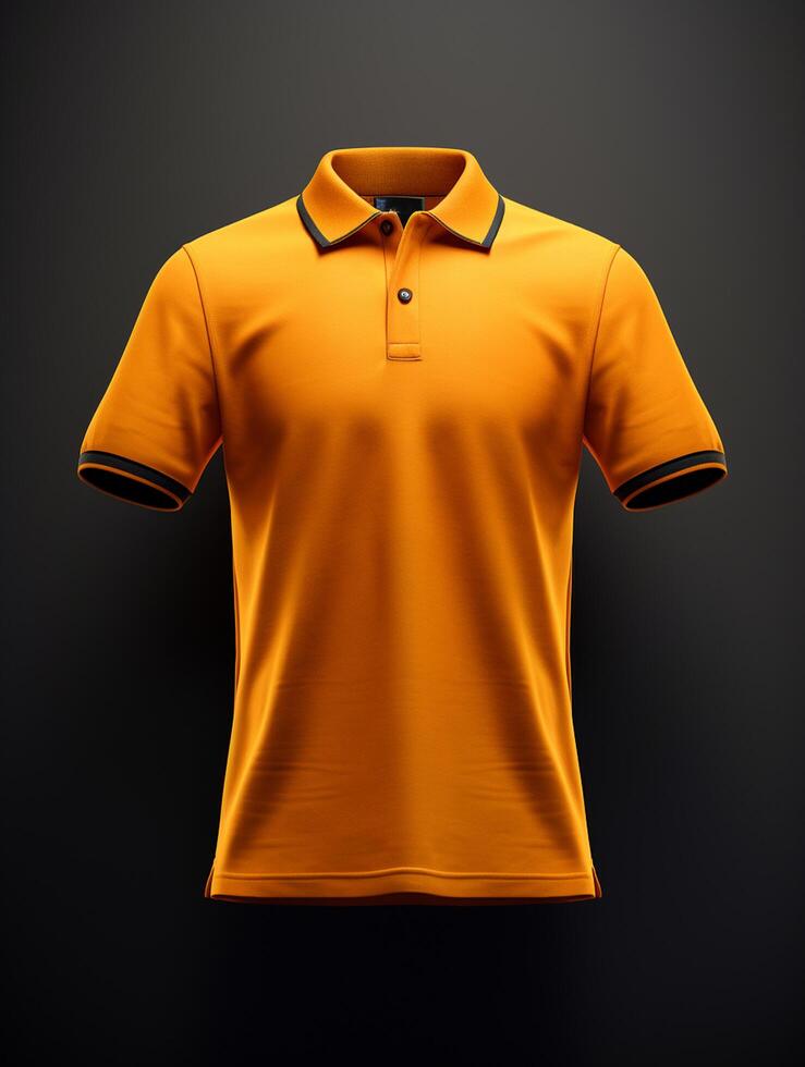 Hanging Polo tshirt with luxury background for mockup photo
